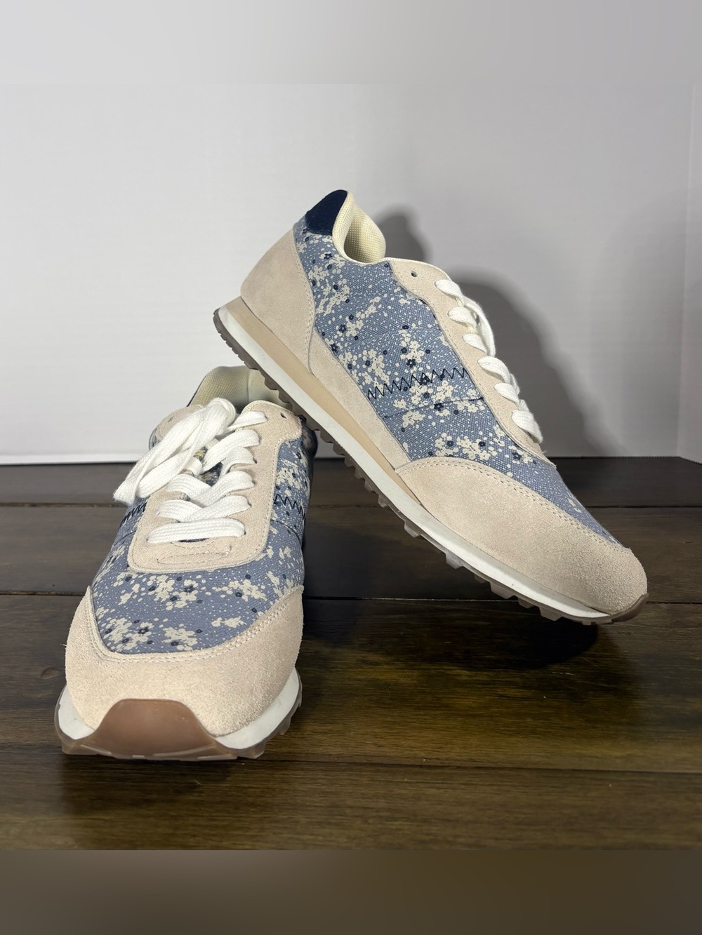 FAT FACE Women's Georgia Floral Runner White Trainers Sneakers Shoes EU 41